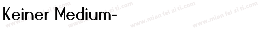 Keiner Medium字体转换